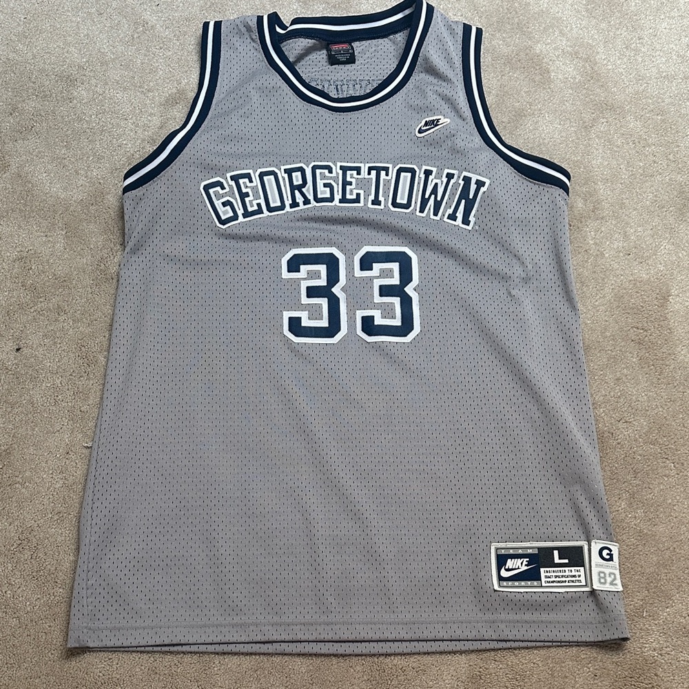 Nike VINTAGE Georgetown Gray Basketball Jersey